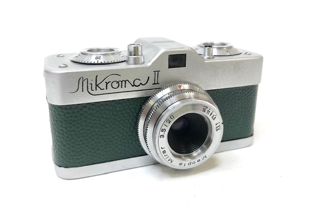 Méopta Mikroma II miniature Gainage vert 1960