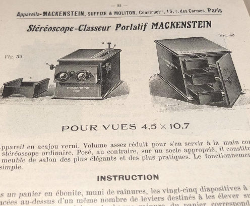 Mackenstein Suffize & Molitor stéréoscope-classeur