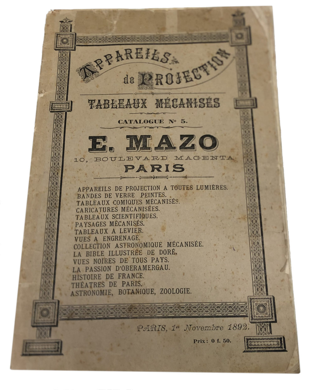 Mazo la dance des Nains plaque de projection lanterne magique