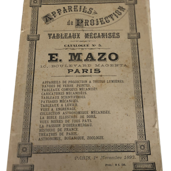 Mazo la dance des Nains plaque de projection lanterne magique